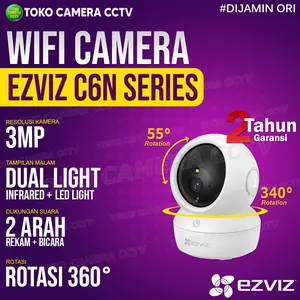 EZVIZ C6N 3MP KAMERA CCTV WIFI CAMERA PTZ 360 AUDIO INDOOR FULL COLOR