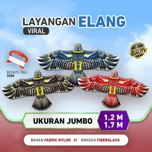 Layangan Motif Elang Jumbo UK 1,2 & 1,7 Meter | Mainan Layang Layang Anak | Layang-Layang Naga | Layangan Motif Elang Sukhoi