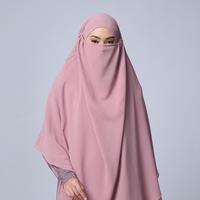 Gambar Gerai Hawa - Salwa Dusty Pink French Khimar - Metamorfosa - S-M dari Gerai Hawa_NEW Kab. Bogor 3 Tokopedia