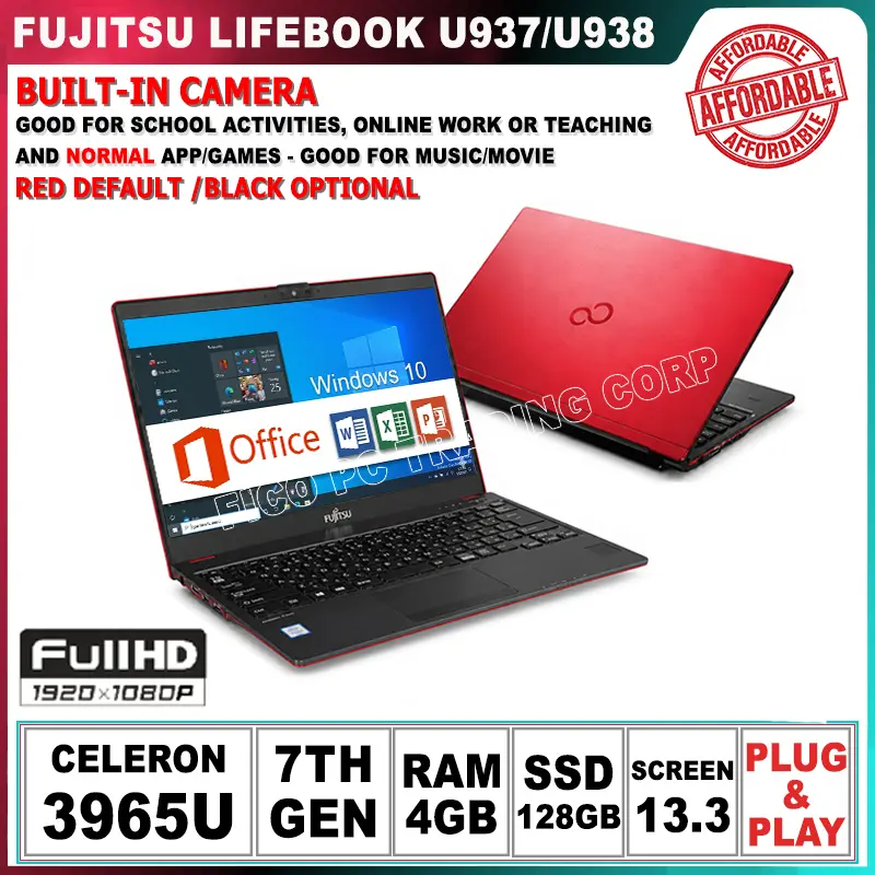 Pre-owned] Fujitsu A5511 15.6inches Laptop with Built-in Camera