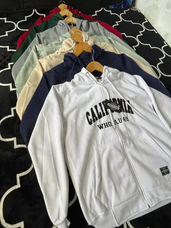 Jaket Hoodie WHO.AU Zipper California Premium Quality Unisex 3