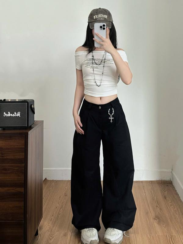 Quần kaki STRAIGHT Migcool, quần kaki ống đứng wide fit