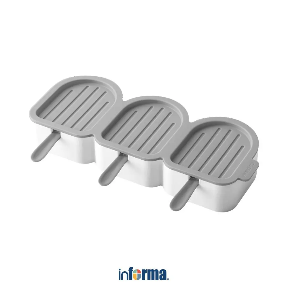 Informa Pau Cetakan Es Lilin Bird 3 Slot - Abu-Abu Mold Es Lilin Cetak Popsicle Freezer Mold Ice Pop Maker