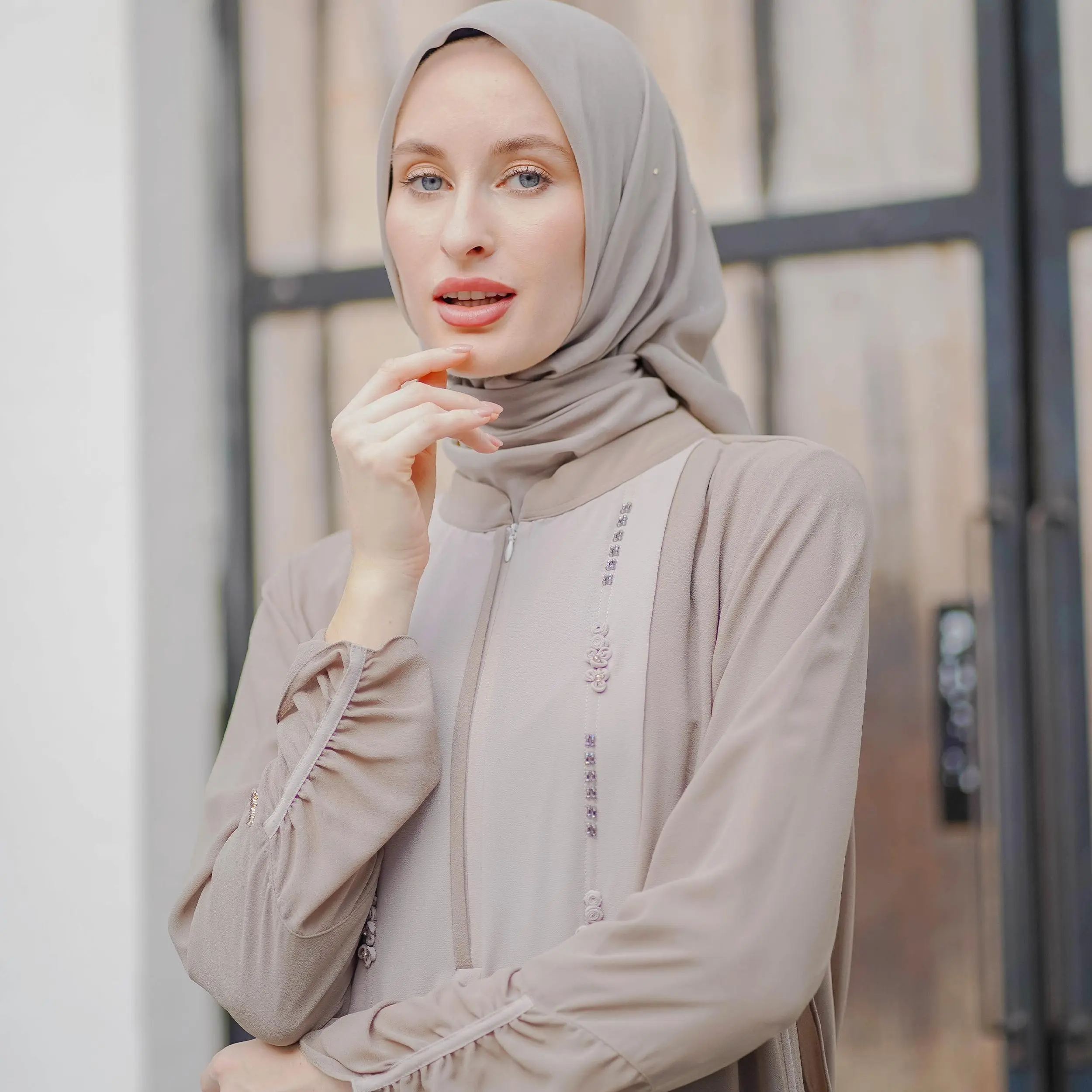 Gamis Dres Simpel Mewah GK.6 Daisy 2 Kemayu By Luna Hijab Indonesia