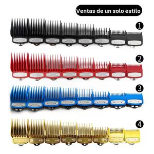 Juego de peines de límite de cortadora de cabello profesional, 8 recuentos / juego de peines de límite de cortadora de cabello para diferentes necesidades de corte de cabello, producto de belleza y cuidado personal