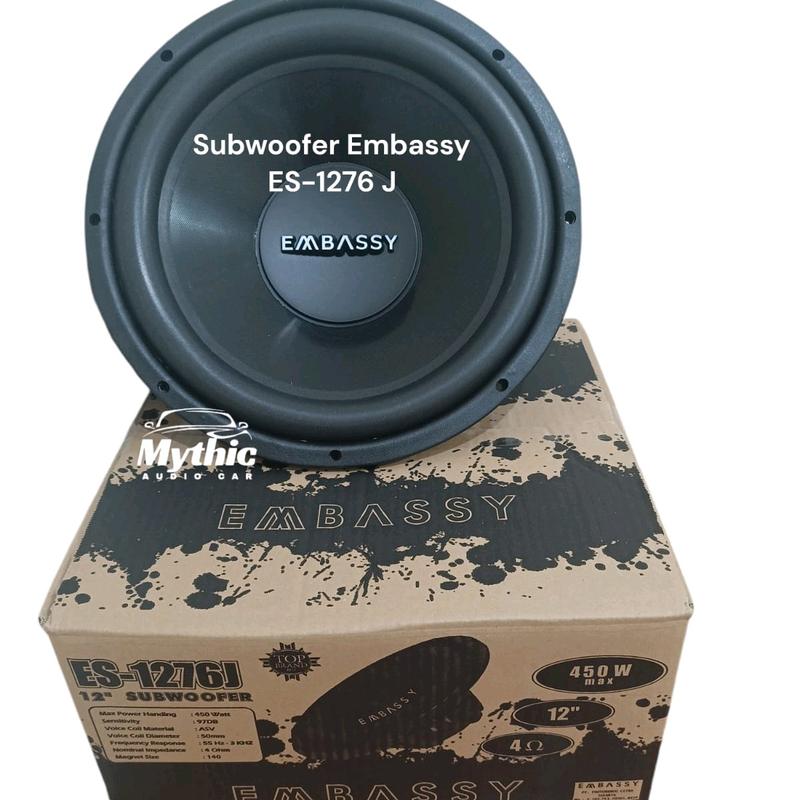 Subwoofer Embassy 1276 J Double Coil New Speaker 12 Inch 450Watts Myhic Audio Car 1