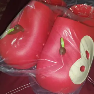 LEMOMO Sandal Wanita dan Anak Perempuan Anti Selip Tahan Air Apel Sandal Anak dan Dewasa Unisex 24-41 Karet Sandal Baim Wanita Lucu /Sangat Lembut / Anti-slip / Slip on / Outdoor / Anak laki laki / Eva /sepatu sandal/Apel /Apple/slippers