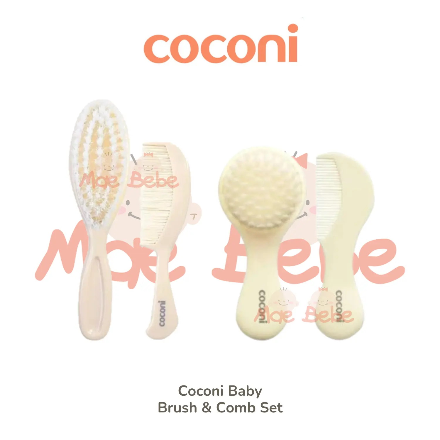 Coconi Baby Comb & Hair Brush Sisir Sikat Rambut Bayi Set