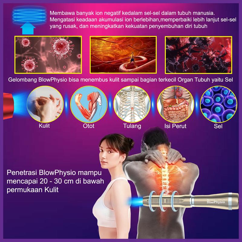BLOWPHYSIO | Alat Terapi Kesehatan, Terapi Sel Tubuh, Terapi ION Negatif, Terapi Energy Tubuh | Melancarkan Darah 2