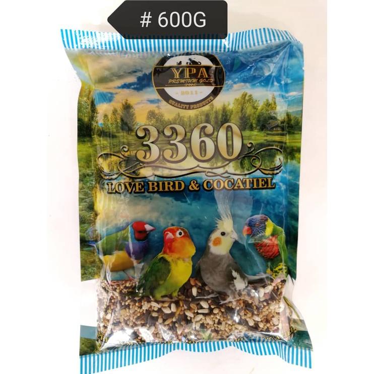 YPA Premium Gold 3360 LoveBird Cocatiel 600gram Bird Food Feed Makanan Burung Love Bird Cockatiel