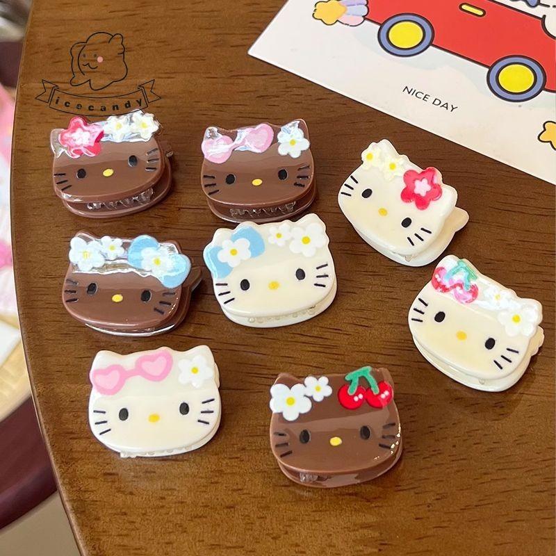 tóc xoăn mái hai mặt mini hình mèo con cổ điển kẹp tóc cho trẻ em kẹp tóc hoạt hình dễ thương cho nữ