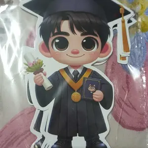 (isi 6) Topper Wisuda untuk buket