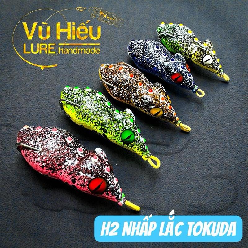 Vũ Hiếu Nhái hơi H2 Rồng Tokuda Lưỡi độ thép 1li8 phiên bản đặc biệt nhấp lắc kết hợp action nổi khiến con mồi thu hút cá tốt hơn Bắt Cá Đi Câu Fishing