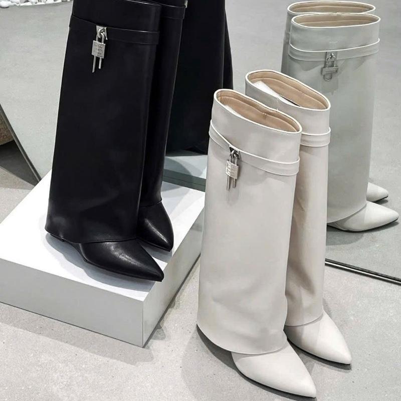   hàng QCCC  Bốt nữ bốt quần khoá hàng quảng châu cao cấp chất da mềm full hôp to không gập bốt 