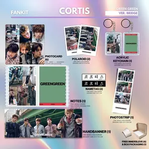 HOLOGRAM FANKIT CORTIS GREEN 14 ITEM KPOP UNOFFICIAL JAMES JUHOON KEONHO MARTIN SEONGHYEON