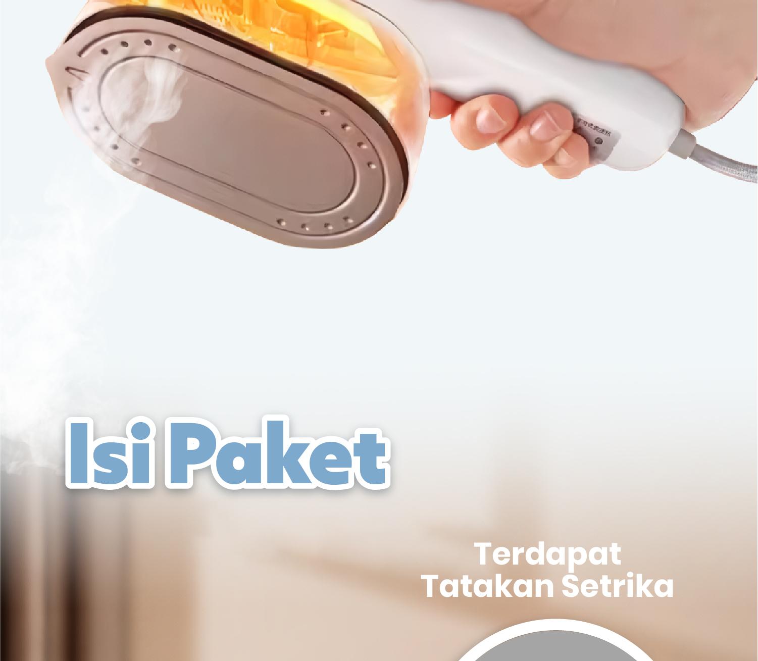Pandaoma Setrika Uap Vulga Setrika 2in1 Setrika Mini Setrika Portable Cepat Panas