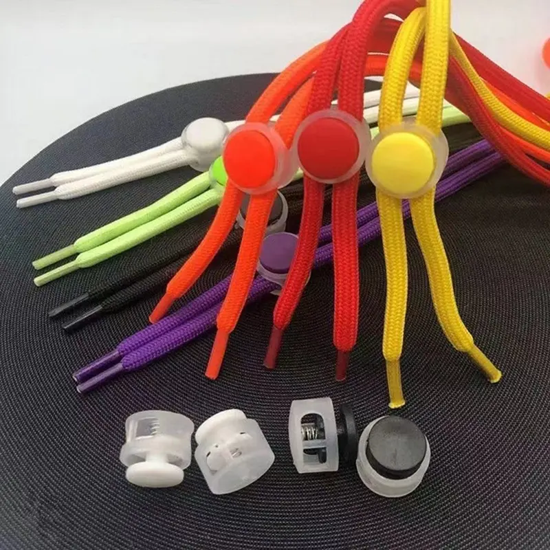 Dây Khóa Giày, 2 Chiếc, Không Có Nút, Đàn Hồi An Toàn, Móc, Dây Buộc Dây Giày 7