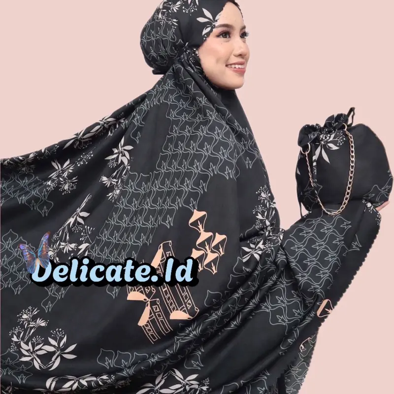 BY.Delicate. Id Kyanra Prayer set Mukena Motif Premium Lasercut Dewasa 1