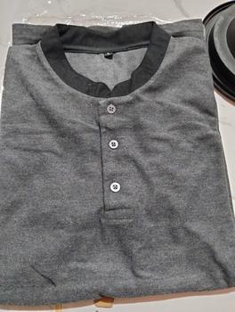 Product Review of Kaos kerah shanghai polo shirt pria dewasa | kaos polos kerah sanghai lengan pendek Custom Panjang Abu Muda Basic from R**3 0