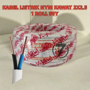 HAYAMA Kabel Listrik NYM Kawat 2x2.5 Panjang 50 Yard