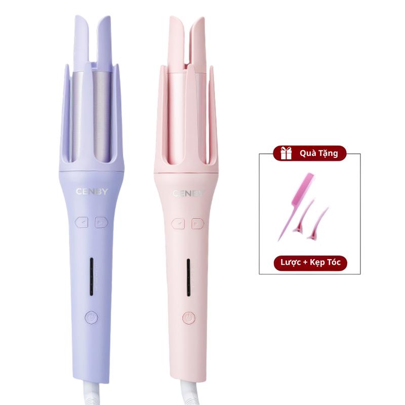 x Máy uốn tóc xoăn lơi ion âm CENBY trục uốn phủ gốm tourmaline