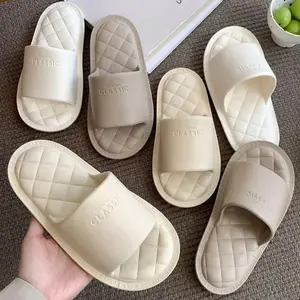 XIXITIAO [6 colors size: 35-45] EVA slippers, soft shoes, indoor shoes, men, women, comfortable, bathroom shoes, non-slip