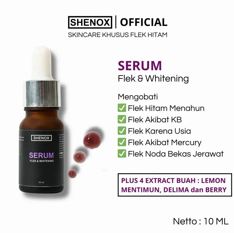 Shenox Skincare Flek Hitam Dark Spot Serum Flek & Whitening Resmi BPOM