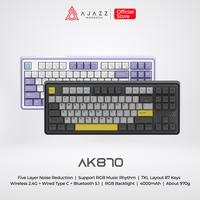 Gambar Ajazz AK870 TKL Keyboard Gaming Mechanical 3-Mode RGB keyboard  tkl - THE FOG SEA, FLYING FISH dari Ajazz Indonesia Kota Administrasi Jakarta Barat 1 Tokopedia