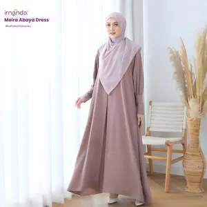 Irnanda Meira Abaya Dress Gamis Busui & Wudhu Friendly Hidden Zipper Gamis Muslimah Elegan