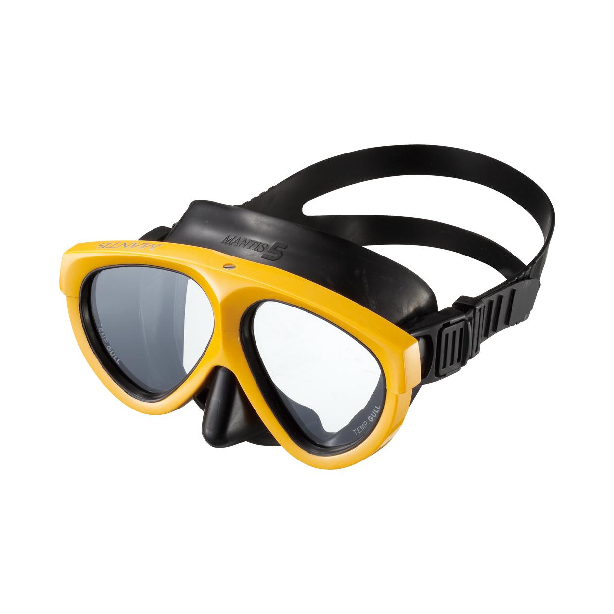 Diving Mask Gull Mantis 5 Rubber Yellow