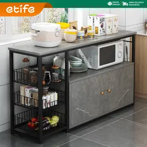 etife Rak Dapur / Meja Dapur / Meja Kompor 2 Tungku / Lemari Dapur / Rak Oven / Rak Microwave / Minimalis