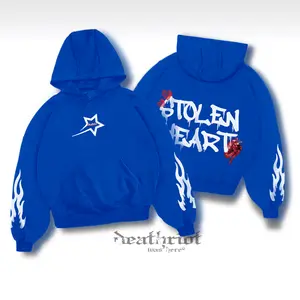 DTRT - JAKET HOODIE BOXY PRIA SWEATER OVERSIZE SKENA BIRU BENHUR UNISEX - FREE GIFT