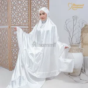 Mukena Dewasa Silk Dinaya Renda Elastis Mewah 2in1