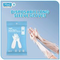 Gambar Med+ Disposable PE Long Sleeve Plastic Gloves 58cm / Sarung Tangan Lengan Panjang Plastik Sekali Pakai 10 Pcs (5 Pasang) dari Medplus Kota Administrasi Jakarta Pusat 1 Tokopedia