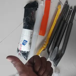 4pcs Mata Bor Bobok Beton SDS / Pahat Flat Chisel Bobok Beton Tembok 250mm