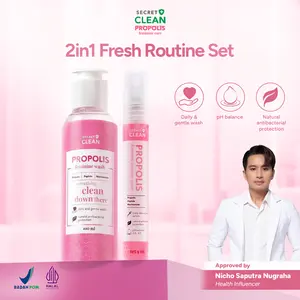 [FYC] Secret Clean Propolis NEW Feminine Care Package (2pcs) - Sabun Mimew  anti bau, keputihan, gatal - Sabun wangi v tanpa alkohol - Sabun area wanita