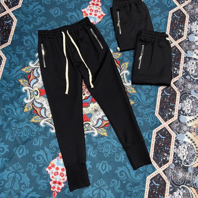  Quần jogger nỉ đại sứ quán trơn nam phối túi khoá zip chữ mix dây cạp dài ống bó bassic chất nỉ da cá QN45P 