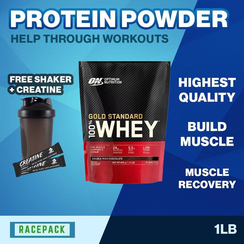 [FREE CREATINE+SHAKER] Optimum Nutrition Gold Standard 100% Whey 1LB Build Lean Muscle & Enhance Recovery – Gym, Fitness, Post-Workout, High-Protein, Strength, Performance