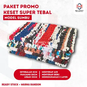 PAKET PROMO - Keset Lantai Anti Slip / Keset Teras Rumah Depan / Kamar Mandi Anti Slip / Keset Sumbu / Karpet Ruang Tamu