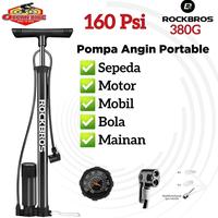 Gambar ROCKBROS Pompa Sepeda Bola Air Pump 380G 160 PSI Road Bike Mtb Sepeda Lipat sepeda Motor mobil presta schrader dari Ocean Bike Official Kota Administrasi Jakarta Barat 1 Tokopedia