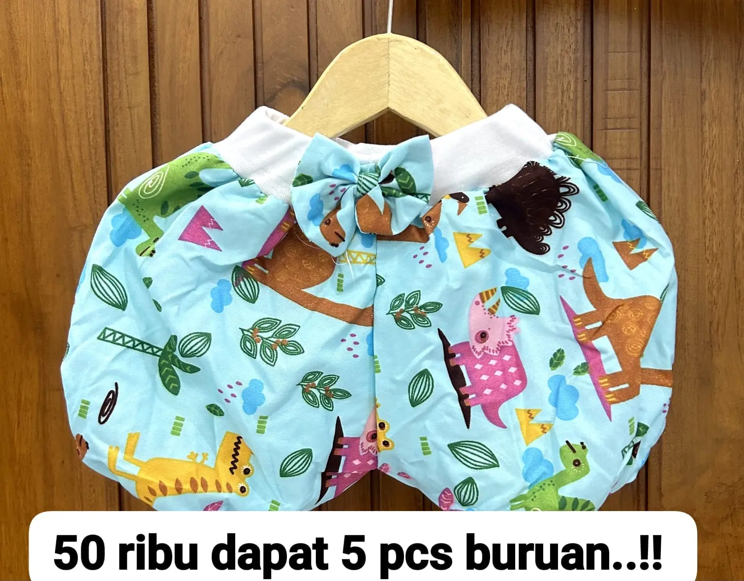 50 Ribu dapat 5 pcs Celana balon anak perempuan usia bayi 6Bln sampai 2 tahun motif bunga karakter salur kotak polka Katun Bayi