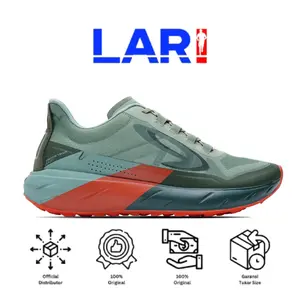910 Nineten Geist Ekiden Trail Hijau/Sage/Jingga Sepatu Lari Trail Running , Outdor , Tracking