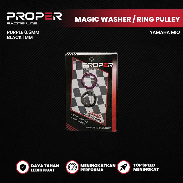 Gambar PROPER RACING LINE MAGIC WAHER / RING PULLEY MIO KARBU 5TL SMILE SPORTY NOUVO FINO KARBU RING PULLEY dari Proper Racing Line Kota Administrasi Jakarta Utara Tokopedia