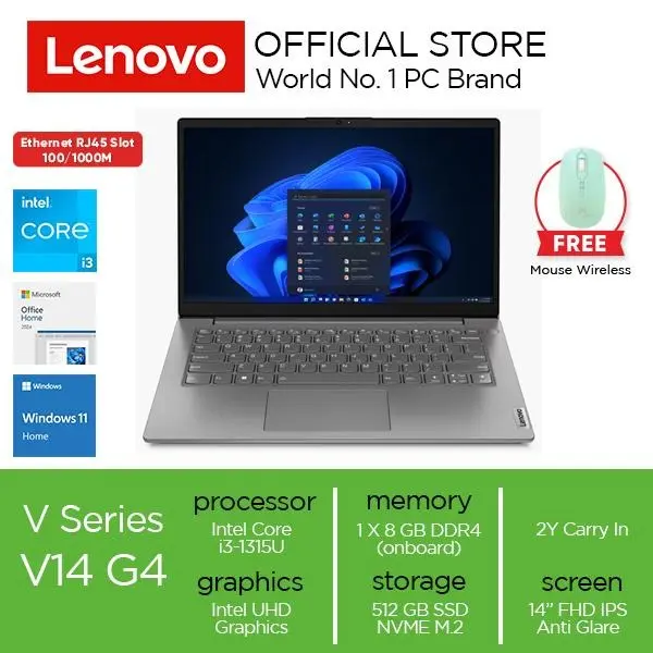Lenovo V14 G4 IRU Core Core i3-1315U 8GB 512GB W11 OHS 0