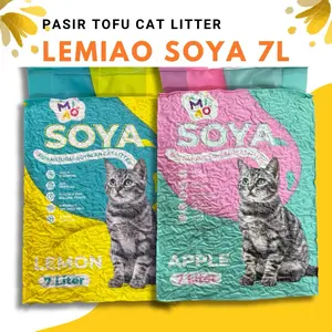 Pasir Tofu Kucing LEMIAO SOYA 7liter