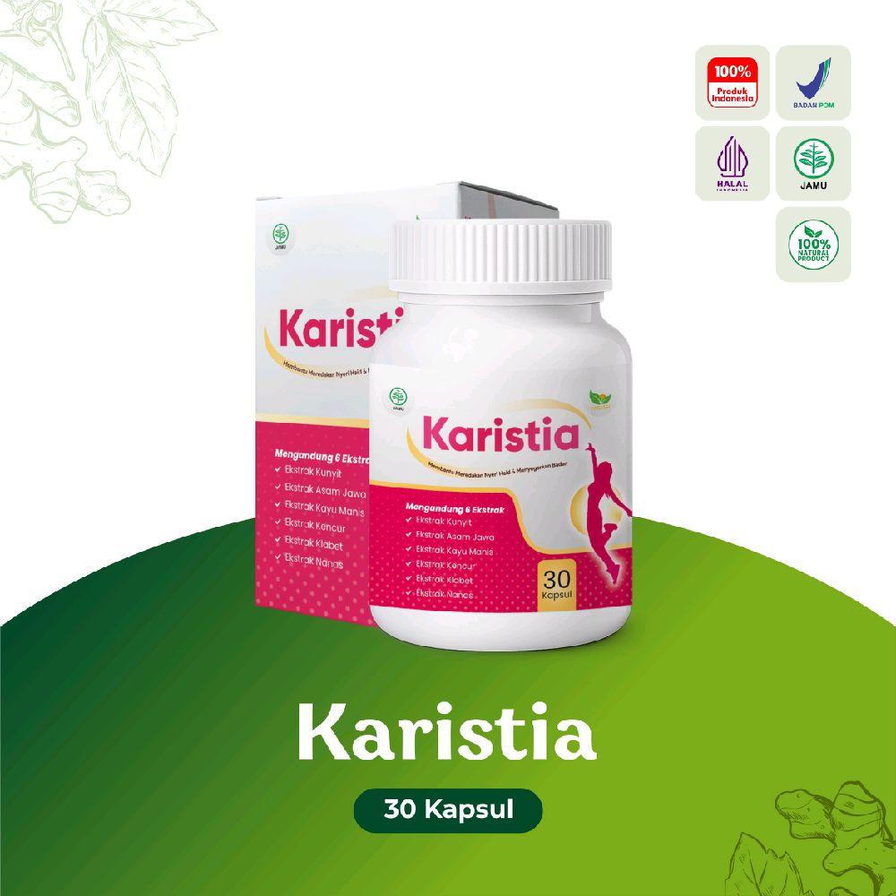 Karistia Kapsul Herbal untuk Wanita Setia, Suplemen Haid/Menstruasi Halal & BPOM