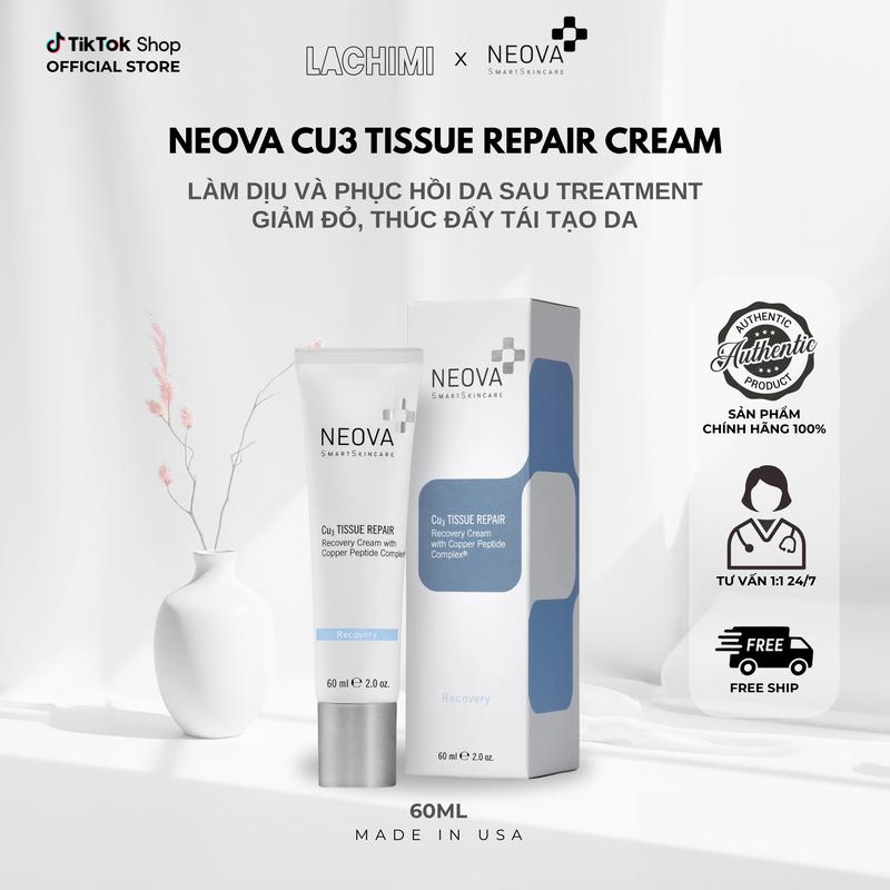   Hàng Công Ty  N7_Neova  Neova Cu3 Tissue Repair 60ml  Cho da khô  Kem dưỡng Dưỡng Ẩm Da Làm Đẹp Da Chăm Sóc Da Skincare neova 