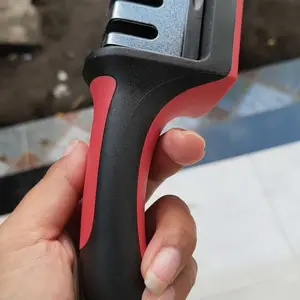 Alat pengasah pisau Asahan Pisau Dapur & Gunting 4 Step Knife Sharpener Alat Penajam Pisau Manual Praktis Pengasah 4 Slot Serbaguna