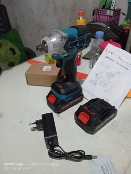 Product Review of Impact Wrench Cordless Baterai Brushless 3200NM Torsi Tinggi Cocok untuk membuka baut from B**N 1