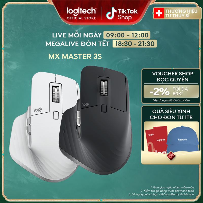 Chuột không dây Bluetooth Logitech MX Master 3s – Yên tĩnh 8K DPI